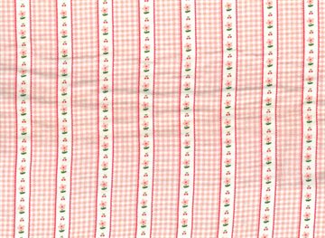 Double Gauze Check Pink